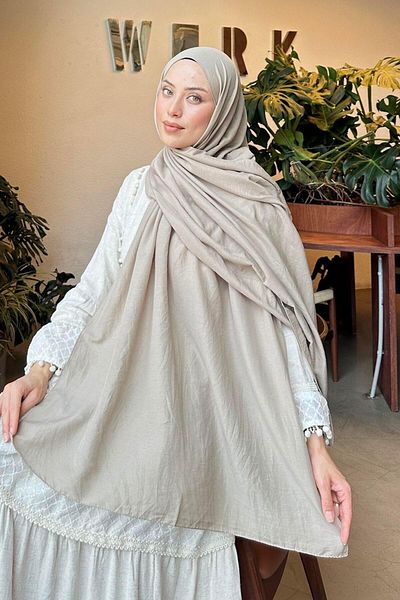 lamelif Comfort Cotton Shawl χρώμα βιζόν