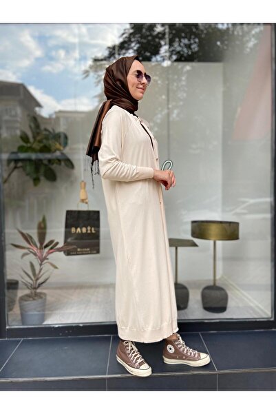 Invee Yusufcuk Triko Kadın Hırka Vanilya