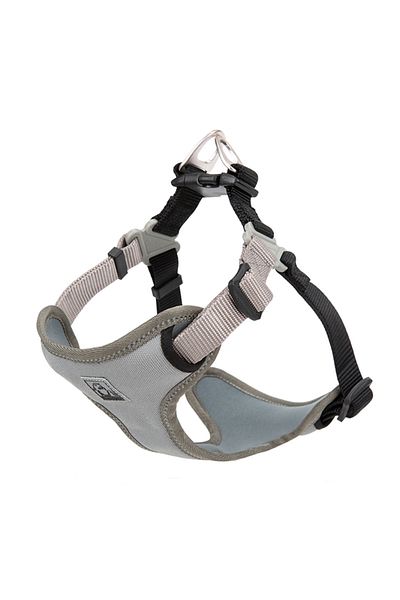 True Love Oxford Fabric, Gray Mesh Chest Collar