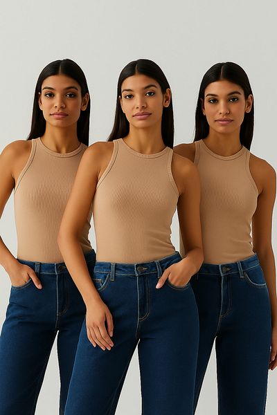 The Champ Clothing 3-Piece Halter Neck Tank Set