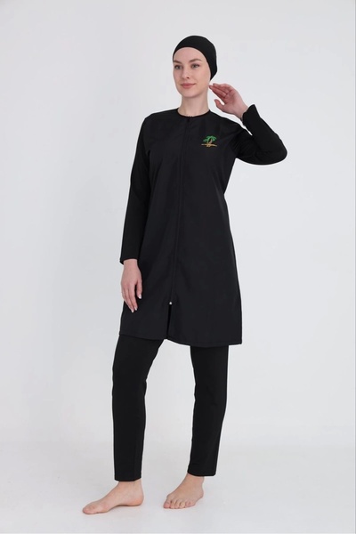 Erdenay Tekstil Μαγιό Hijab με φερμουάρ και μπούστο