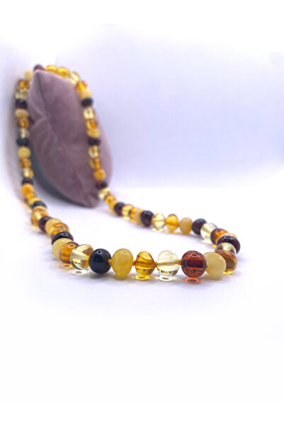 OSMANLI DEĞERLİ TAŞ Sertifikalı Kehribar %100 Orijinal Doğal Taş Kolye Model 6