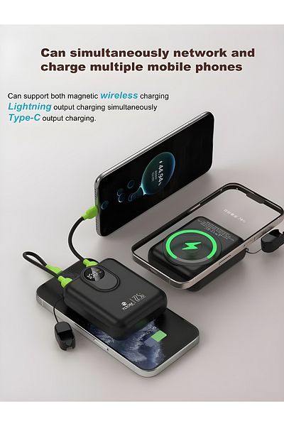 Zoom Plus 10000mah Power Bank With Universal Charging Type-c,a And Magsafe