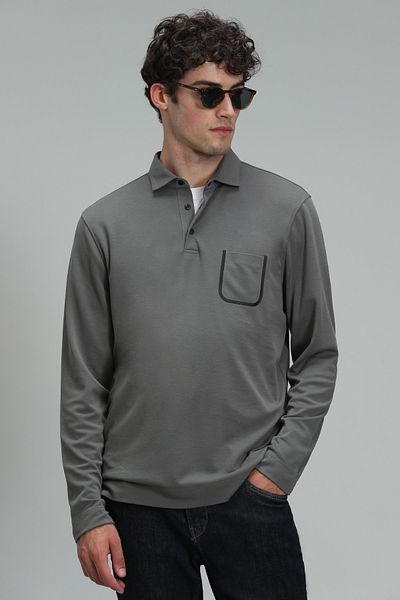 Lufian Πράσινο ανδρικό μπλουζάκι Fırst Sport Polo