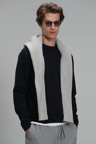 Lufian Ανδρικό πουλόβερ Bend Navy Blue