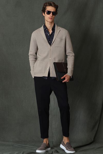 Lufian Peace Men's Cardigan Beige