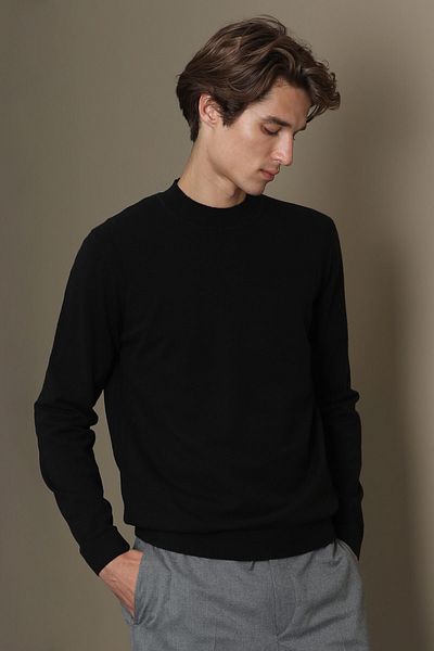 Lufian Ανδρικό πουλόβερ Black Bend