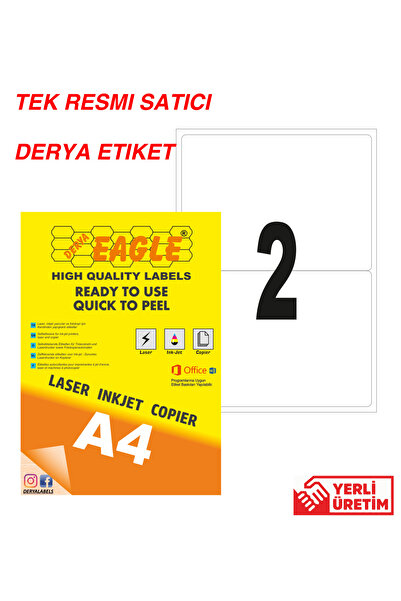 Derya Eagle Ac4002 199,6x143,5mm Laser/lazer A4 Etichetă autoadezivă