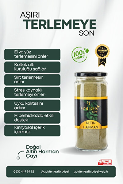 golden leaf Aşırı Terleme, Ateş Basması Ve Uykuya Yardımcı Bitki Çayı - 420 gr