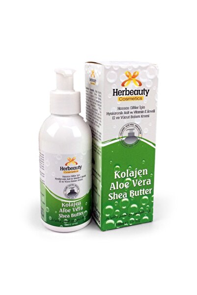 Herbeauty كريم العناية باليدين والجسم بالكولاجين وزبدة الشيا والصبار - 150 مل