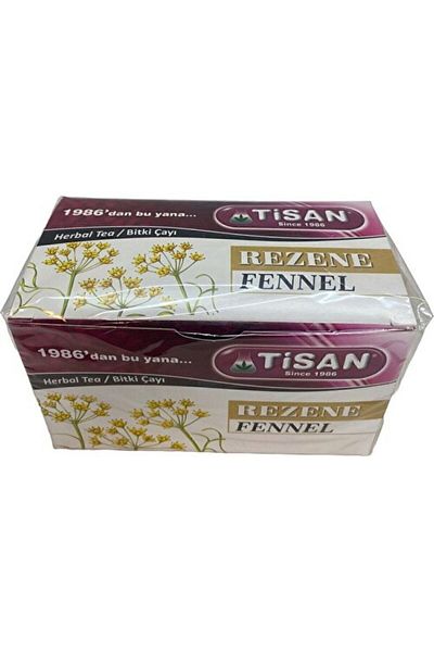 Tisan 20 Filtered Fennel Herbal Tea Bags