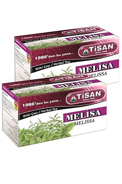 Tisan 2 علبة شاي بلسم الليمون شاي أعشاب بلسم الليمون