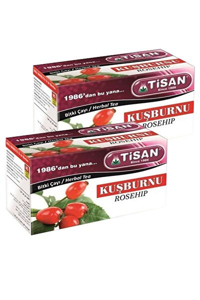 Tisan 2 علبة شاي ثمر الورد يهز ثمر الورد 20 كيس سزن × 2 شاي