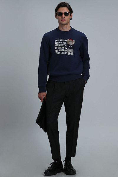 Lufian Ανδρικό μπλουζάκι Bud Navy Blue