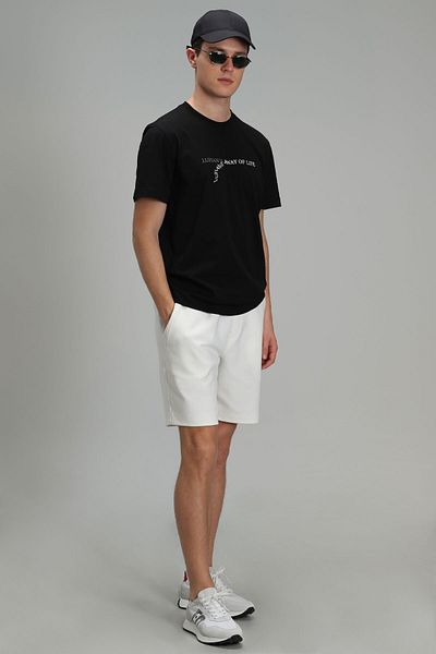 Lufian Stewart Modern Graphic T- Shirt Black