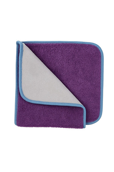 Ziron 2 Adet Mandallı Mop Yedek Bezi Mor Yer Fayans Duvar Yüzey Temizlik