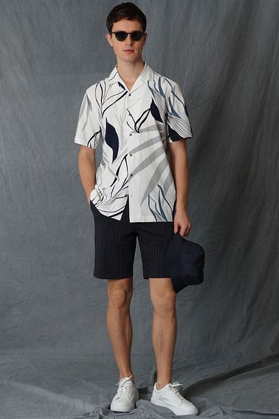 Lufian Fral Sports Ανδρικό σορτς Chino Slim Fit Navy Blue