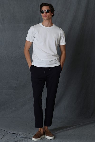 Lufian Tricou grafic Pablo Modern Alb