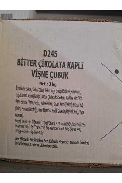 Bolçi BİTTER ÇİKOLATA KAPLI VİŞNE ÇUBUK 500 gr