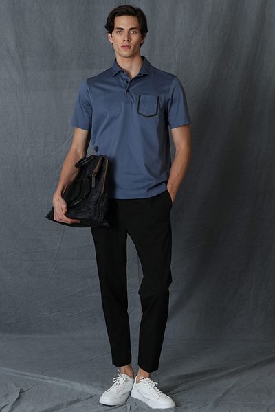 Lufian Tricou polo Hope Smart pentru bărbați Albastru închis