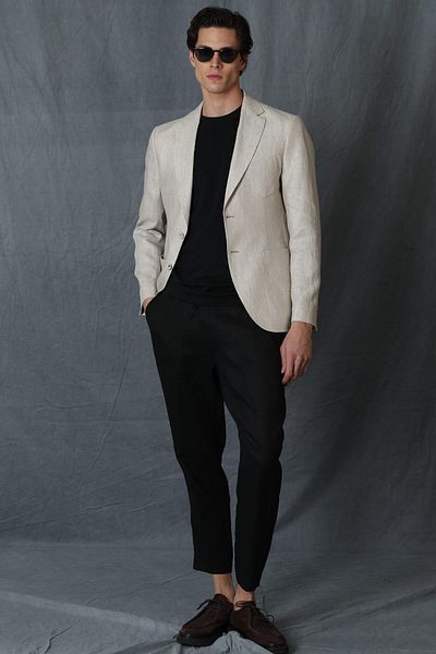 Lufian Kevın Sports Men's Blazer Jacket Slim Fit Beige