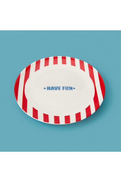 Evidea Kitchen Have Fun Dessert Plate - Red - 19 cm