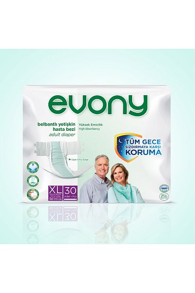 Evony X-Large 30 Pack Adult Diapers