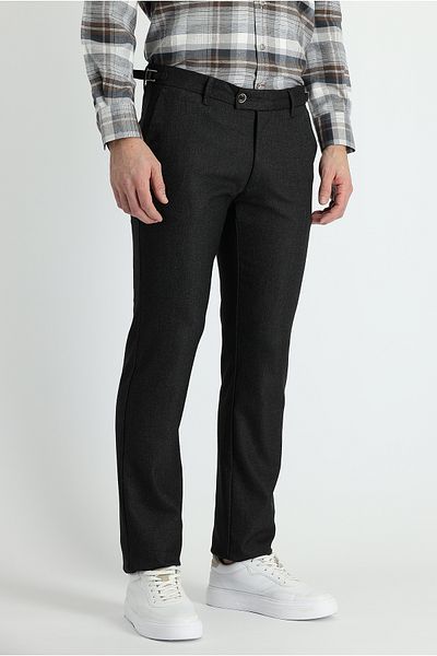 Kiğılı Slim Fit Slim Fit Lycra Classic Eyelet Fabric Trousers