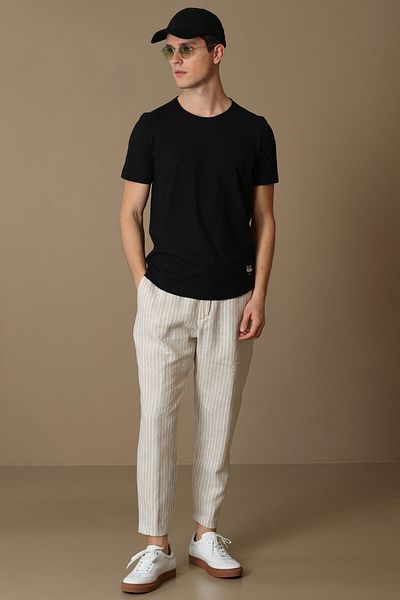 Lufian Junya Men's Basic T-Shirt Black