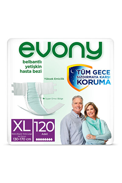Evony Yetişkin Hasta Bezi Extra Large 120 Adet