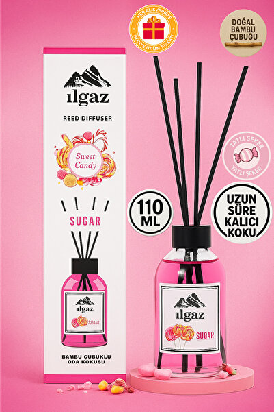 ILGAZ Sweet Candy Bambu Çubuklu Oda Kokusu 110 ml | Red Diffuser Sugar Ortam ...