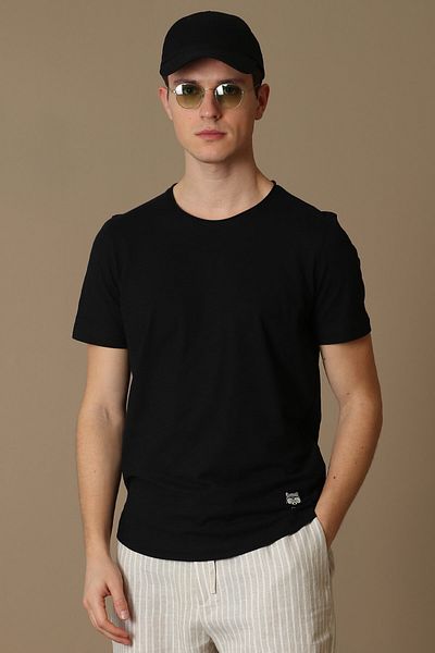Lufian Junya Men's Basic T-Shirt Black