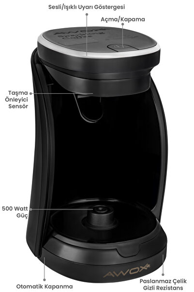 AWOX Sparkling Coffee Machine Chrome