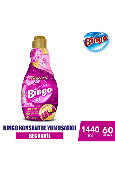 Bingo Soft Konsantre Çamaşır Yumuşatıcısı Begonvil 1440 ml X 6 Adet