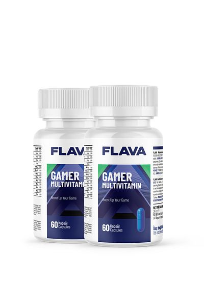 FLAVA Gamer Multivitamin - 60 Capsules X 2 Pieces