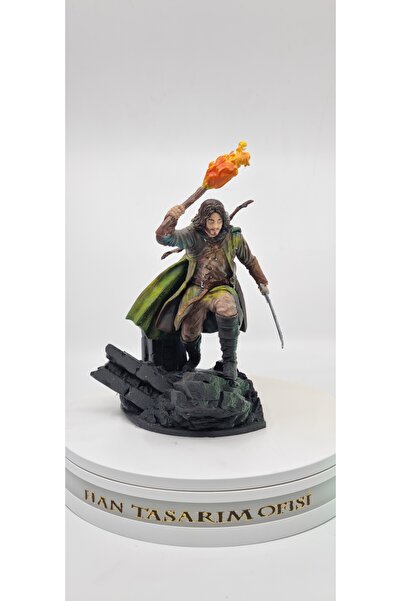 HANART Aragorn ölüler yolunda 22 cm yüzüklerin efendisi lort diorama figür