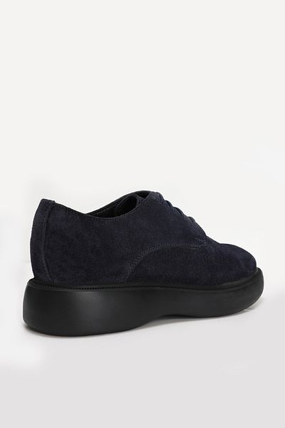 Lufian Pánské semišové boty pro volný čas Velluto Navy Blue