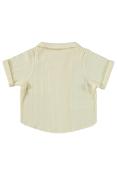 Pierre Cardin Boy's Shirt 2-5 Years Stone Color