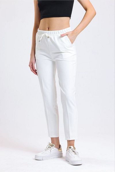 Le Touche Elastic Ankle Length Trousers