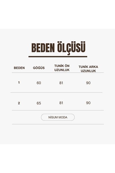 NİSUM MODA Sandy Scissor Tunic
