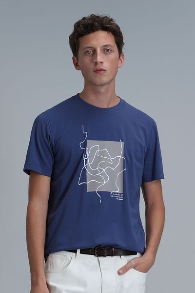 Lufian Nally Modern Graphic T-Shirt Dark Saks