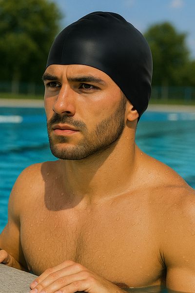 jetlegelsin Silicone Swimming Cap Deluxe Swimming Pool and Sea Cap