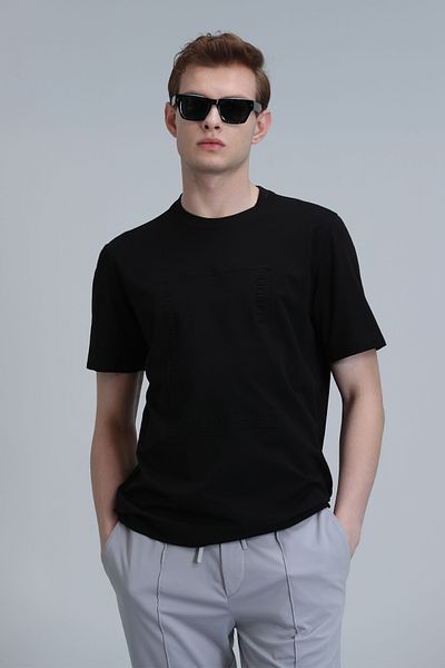 Lufian Μοντέρνο γραφικό μπλουζάκι Black Mabel