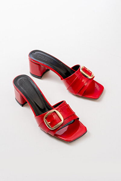 marinarosse Red Patent Leather Women's Heeled Slippers
