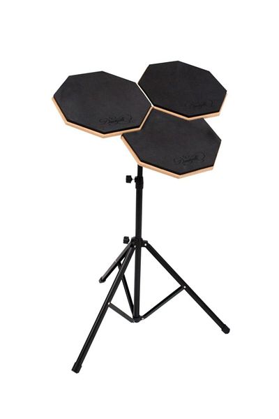 Donizetti Drum Drum Drum Practice Pad και Stand Drumstick Σετ 3 τεμαχίων με τσάντα