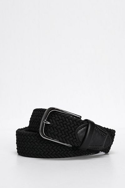 Lufian Men's Black Knitted Belt - Karman