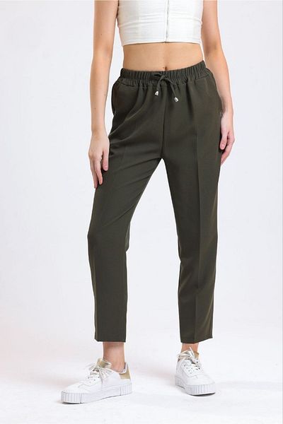 Le Touche Elastic Ankle Length Trousers
