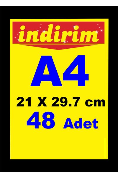 CYS ETİKET Cys-1740 Kullan At Kağıt Indirim Afişi Mağaza Vitrin Market Camınd...