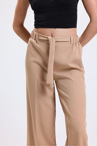Le Touche Women's High Waist Loose Cut Lycra Palazzo Pants