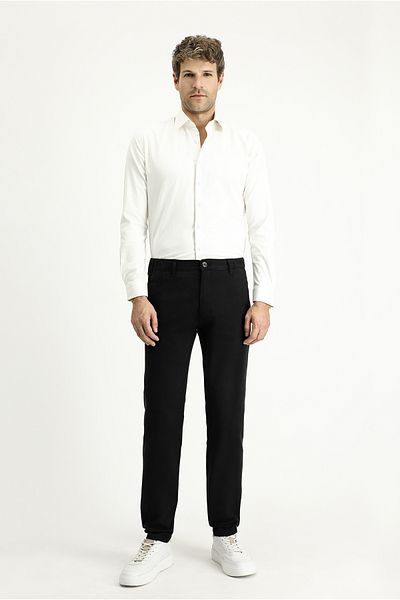 Kiğılı Lycra Regular Fit Canvas / Chino Pants - Elastic Waist